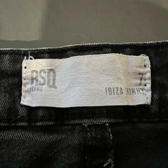 𝅺RSQ Ibiza skinny black distressed jeans, size 7, super stretchy. - Picture 9 of 9